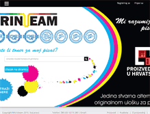 Tablet Screenshot of print-team.hr
